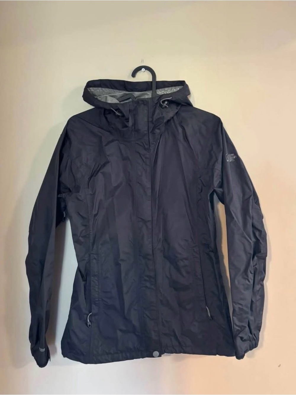 Black Women's Waterproof Hooded Jacket